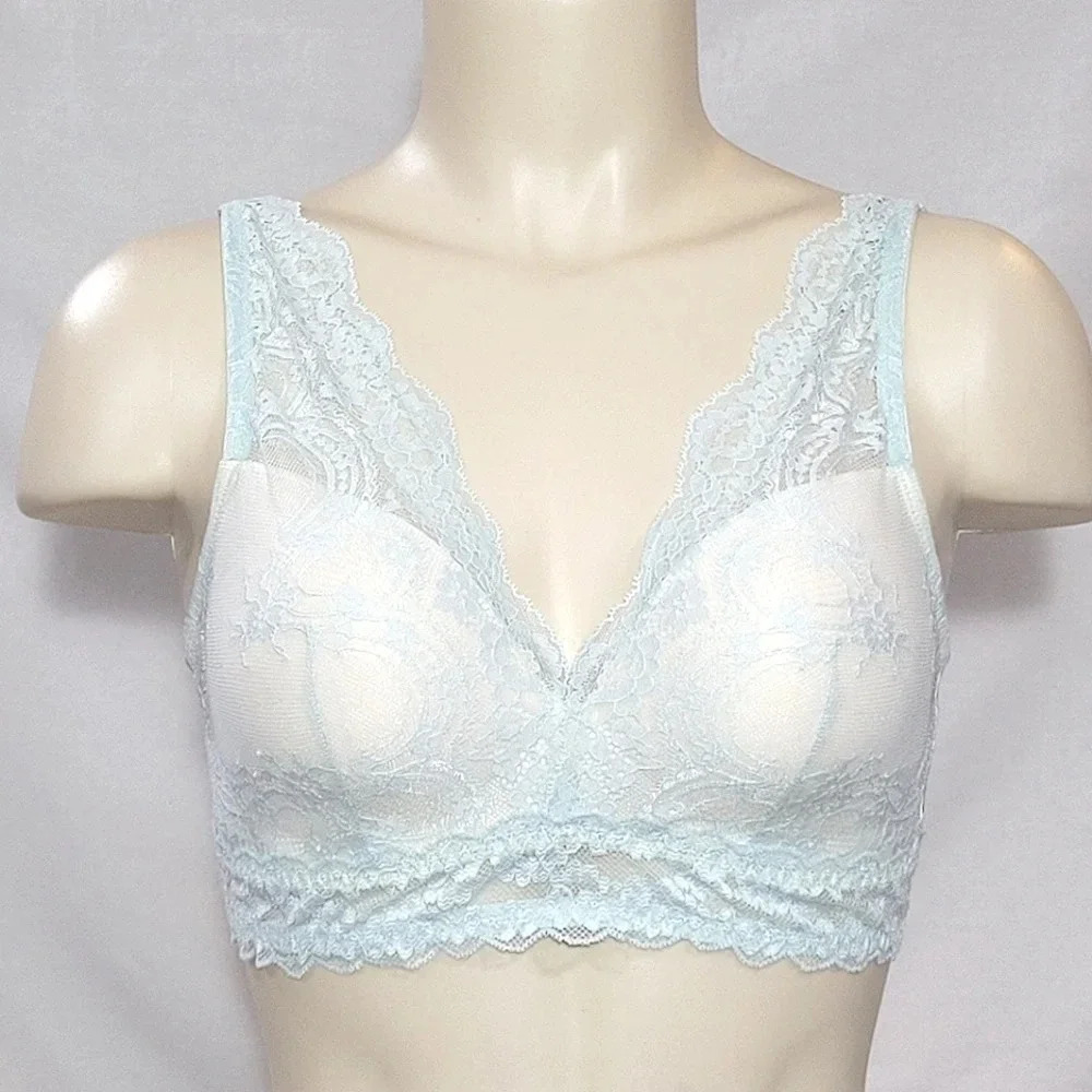 Gilligan & O'Malley Padded Lace Wire Free Bralette Size XS X-SMALL Ebony‎ Black